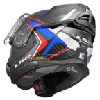 LS2 Motorcycle Touring Flip Over Helmet - FF901 Advant X - Future 2 (Carbon/White/Blue)
