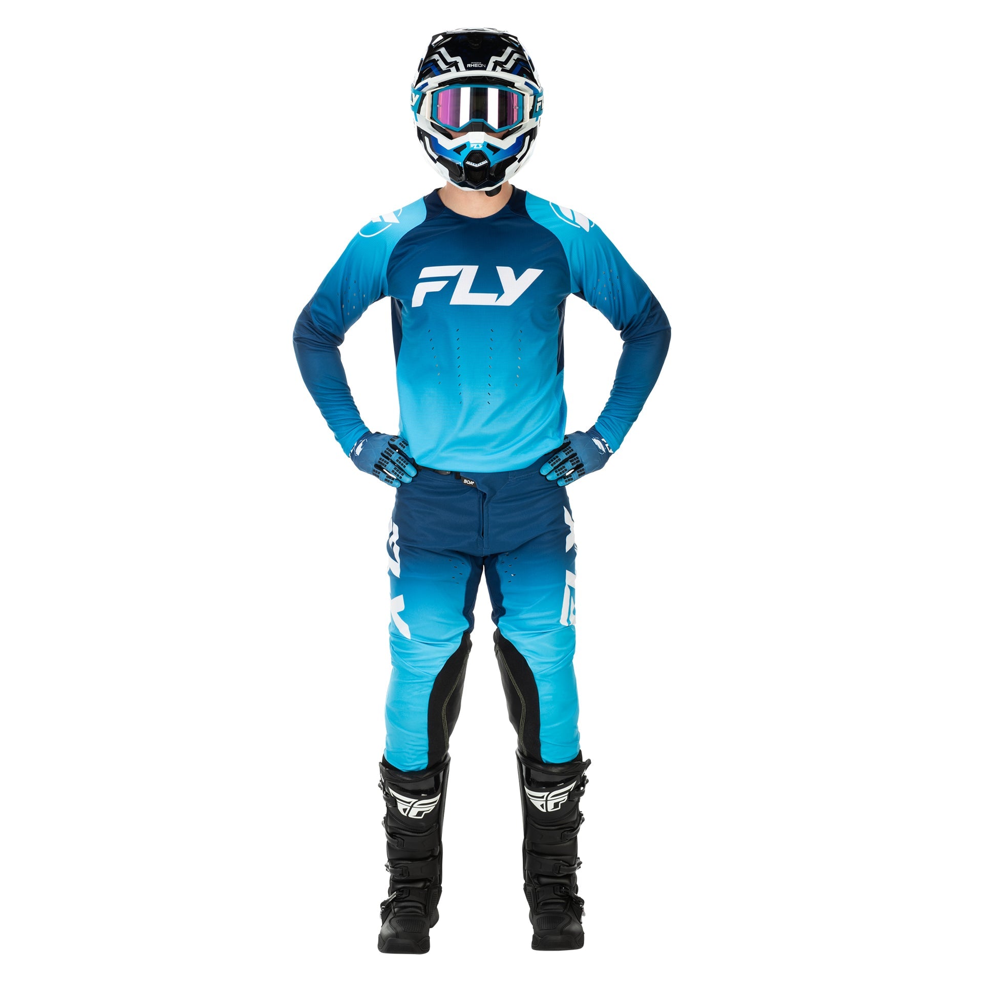 FLY MX Jersey & Pant Kit Deal - Evolution DST (Blue/Blue) L/32"