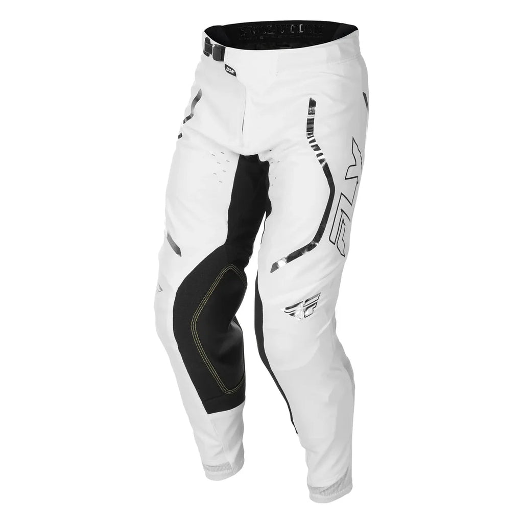 FLY MX Jersey & Pant Kit Deal - Evolution DST Spark (White/Silver) M/32"