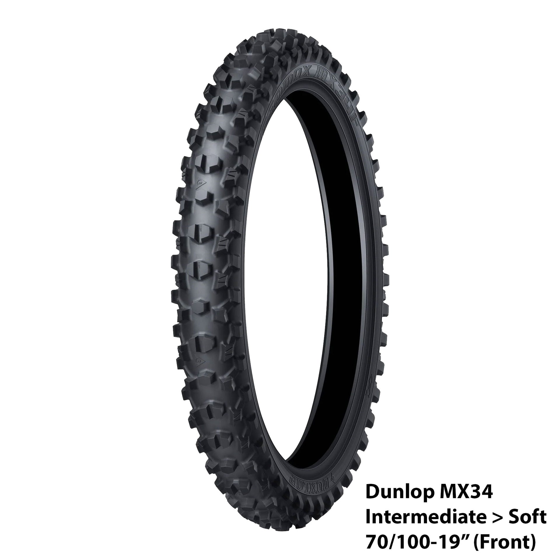 Dunlop Motocross Tyre - GeoMax MX34 (Medium>Soft)