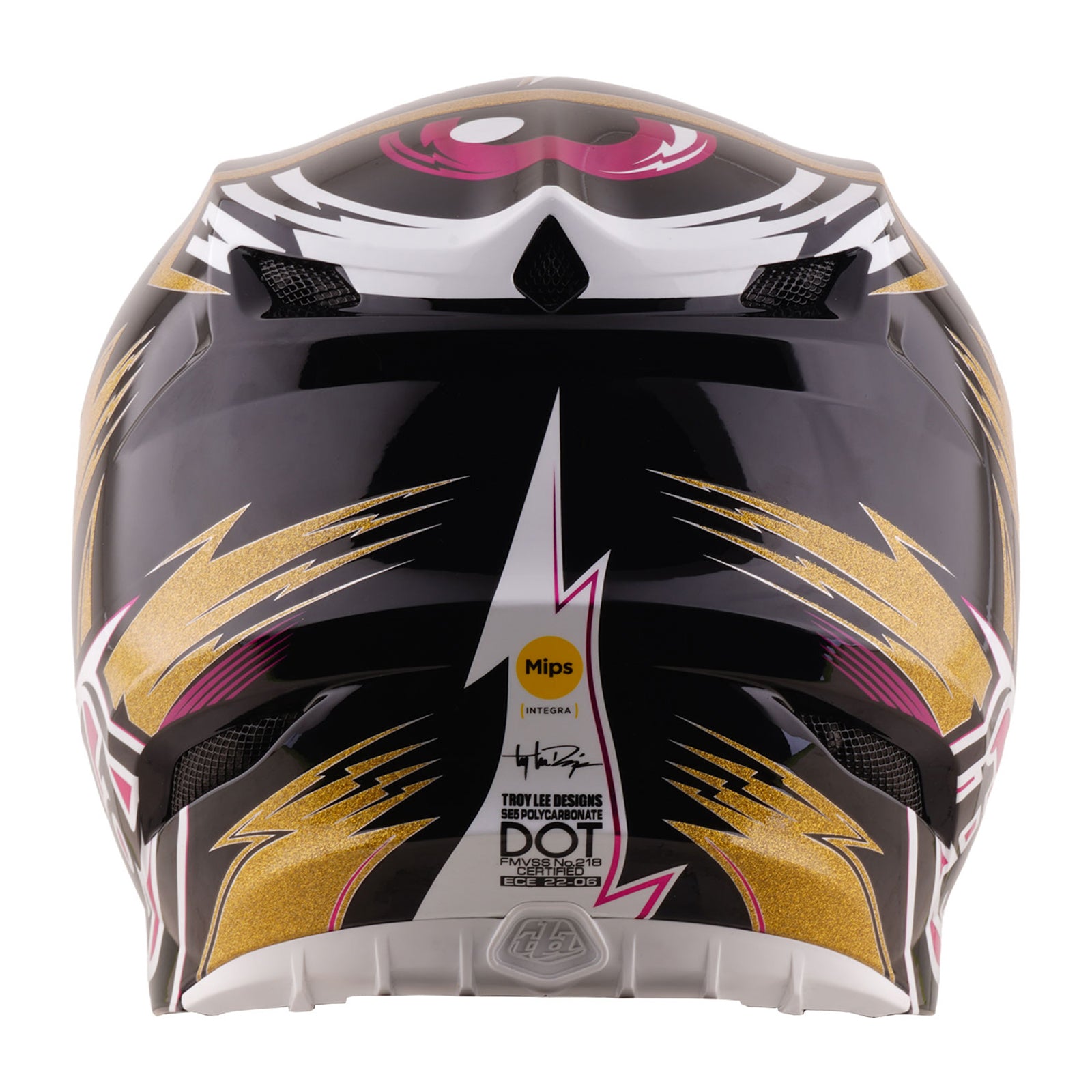 Troy Lee Designs Cyclops Limited Edition SE5 Polycarbonate MIPS Integra MX | Enduro Helmet (Gold/Black)