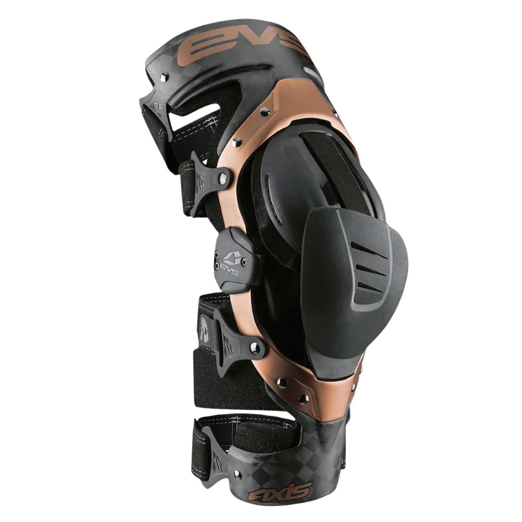 EVS Adult MX | Enduro - Axis Pro Knee Braces - Pair (Black/Copper)