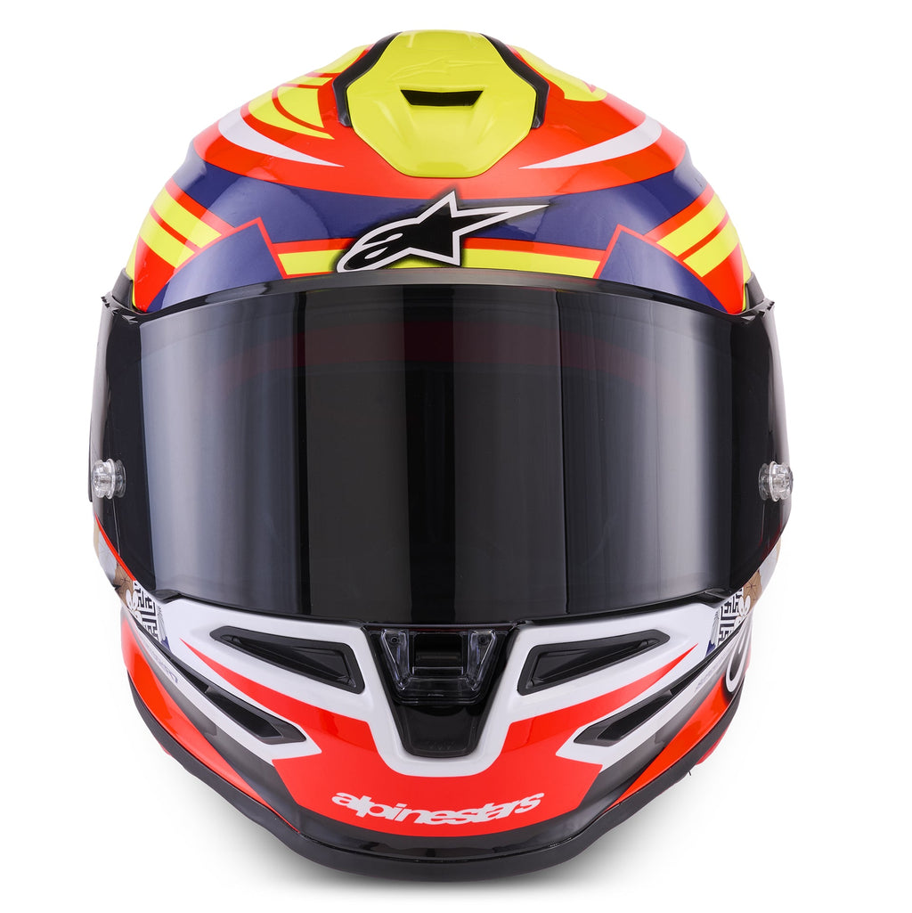 Alpinestars S-R7 TAIYO FURUSATO Motorcycle Helmet (Red/White/Blue/Yellow)