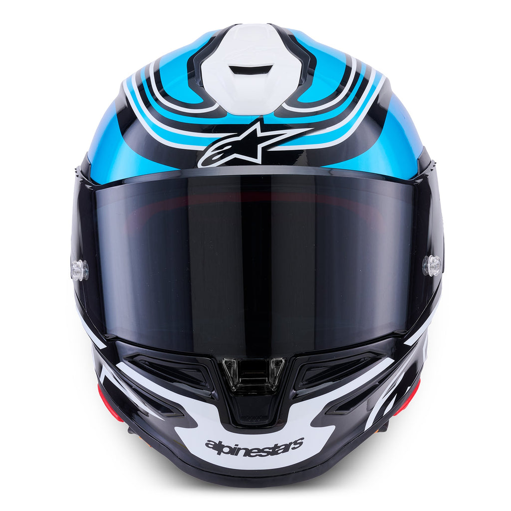 Alpinestars S-R7 ZEAL Motorcycle Helmet (Black/Blue/Pink Fluo/White)