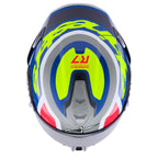 Alpinestars S-R7 LUMEN Motorcycle Helmet (Silver/Blue/Pink/Yellow Fluo)