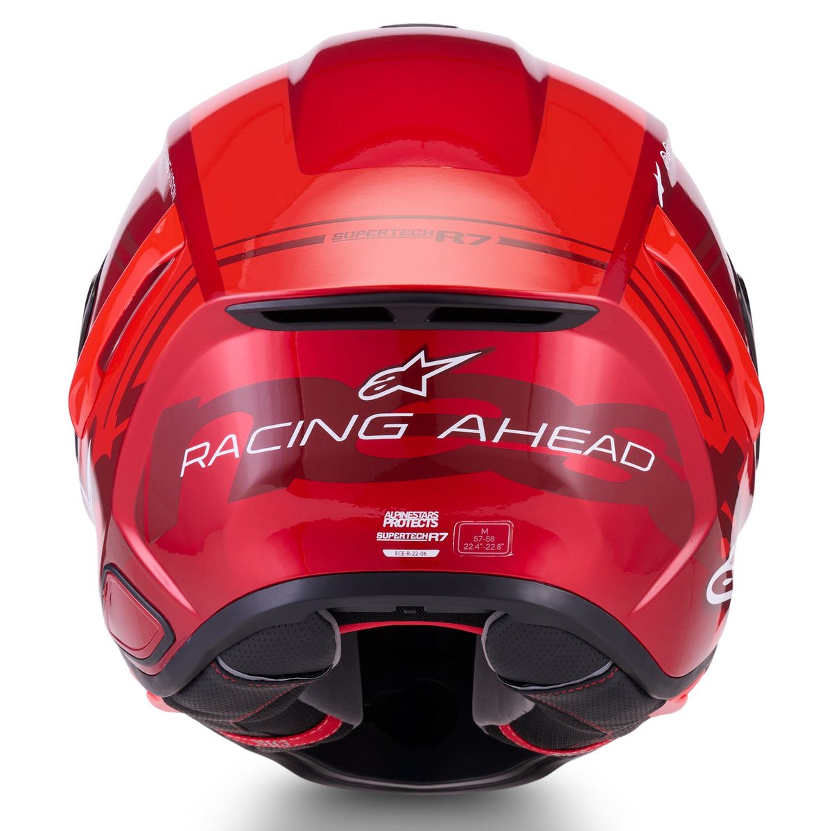 Alpinestars S-R7 A-CORE Motorcycle Helmet (Red/White)