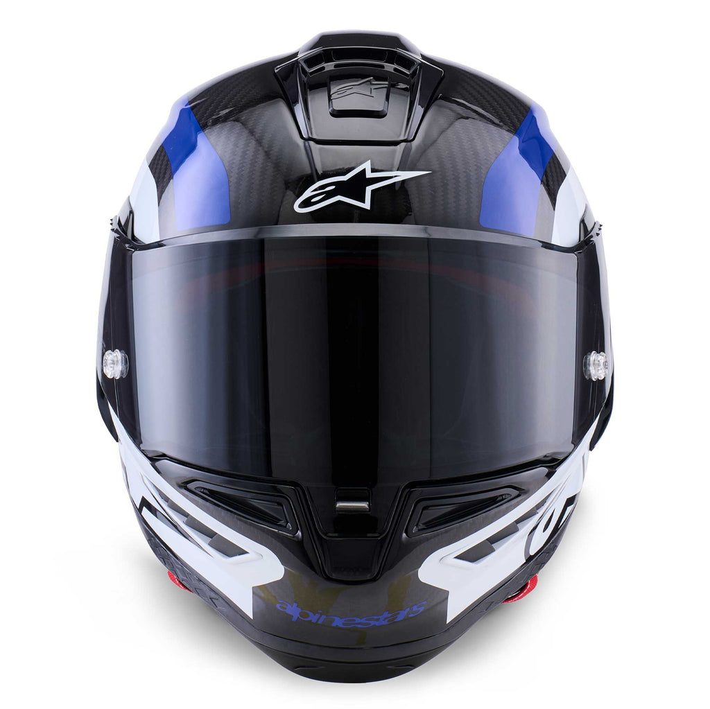 Alpinestars Supertech R10 ARIUS Motorcycle Race Helmet (Black/White/Blue)