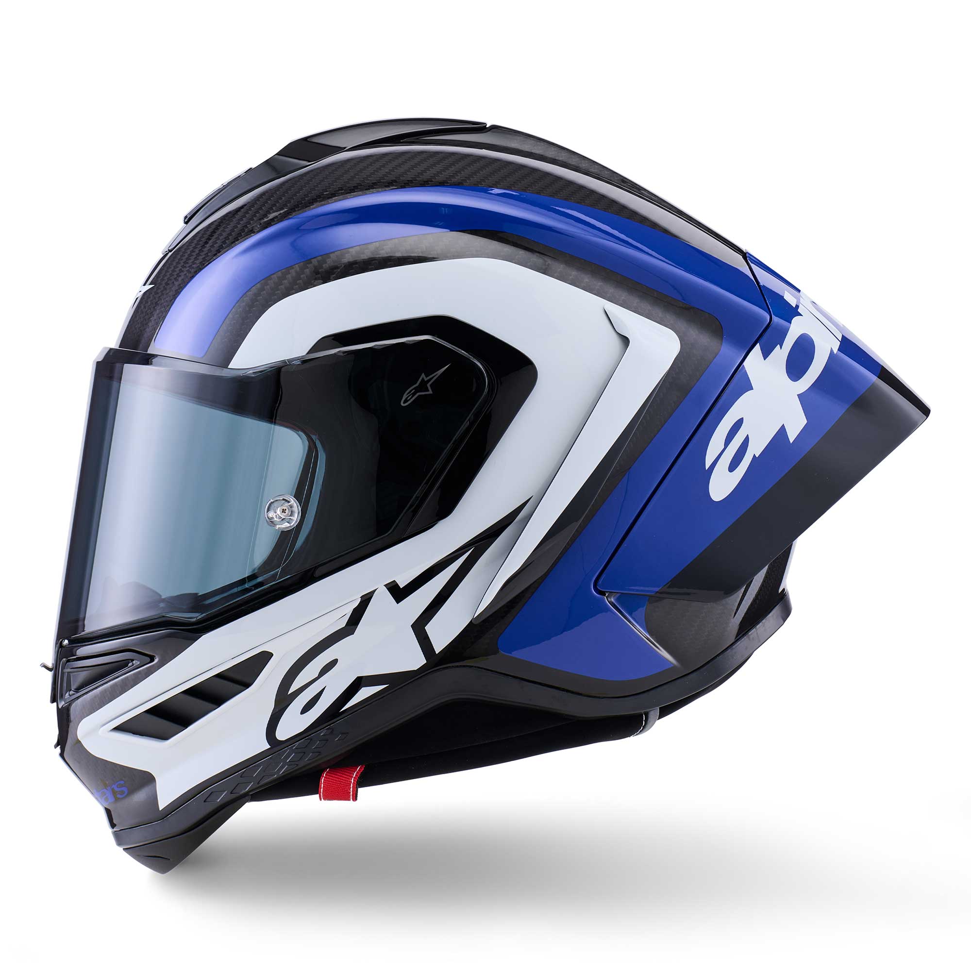 Alpinestars Supertech S-R10 ARIUS Motorcycle Race Helmet (Black/White/Blue)
