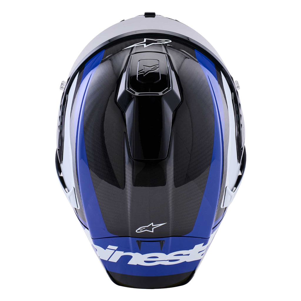Alpinestars Supertech R10 ARIUS Motorcycle Race Helmet (Black/White/Blue)