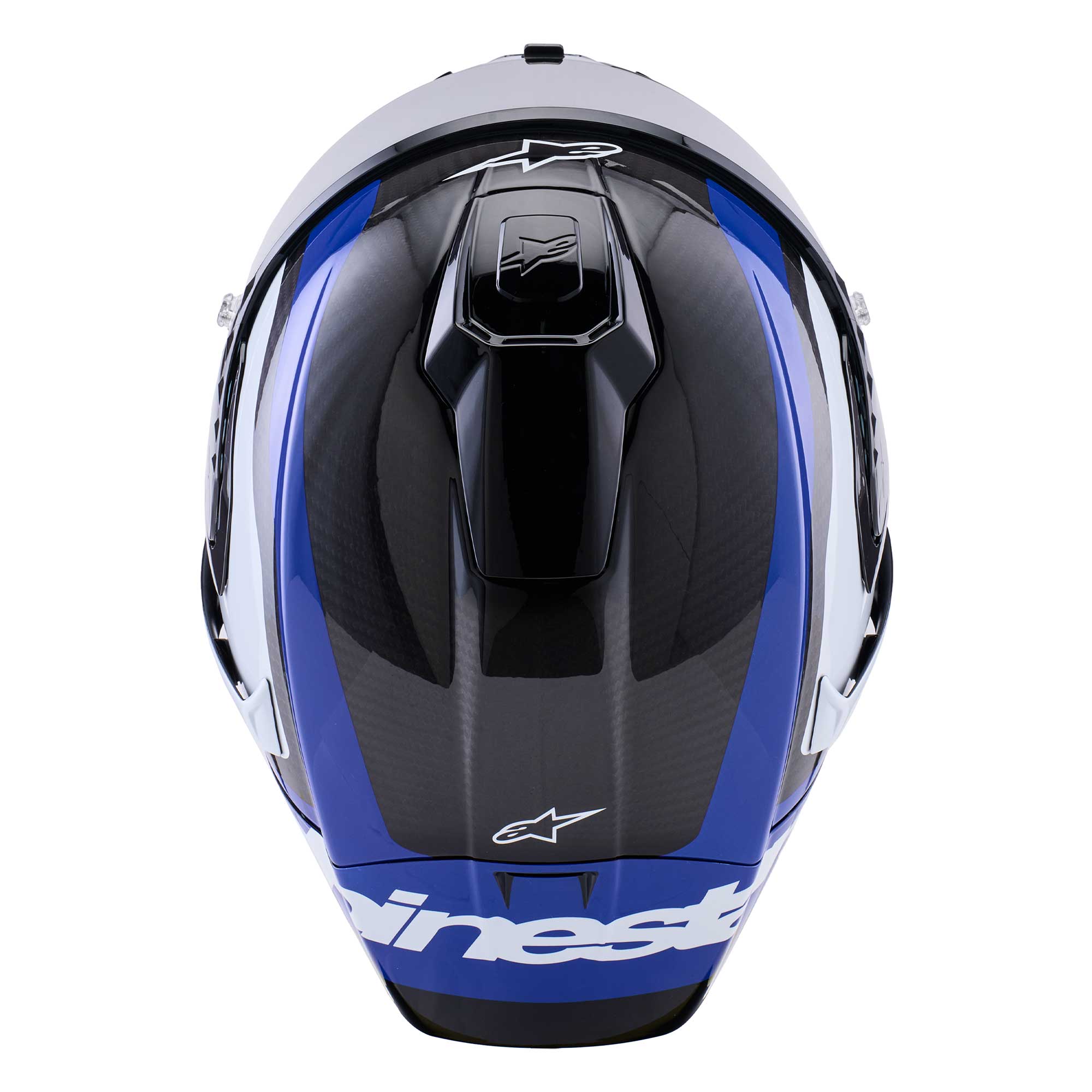 Alpinestars Supertech S-R10 ARIUS Motorcycle Race Helmet (Black/White/Blue)