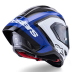 Alpinestars Supertech R10 ARIUS Motorcycle Race Helmet (Black/White/Blue)