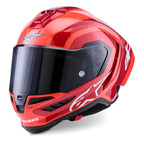 Alpinestars Supertech R10 ARIUS Motorcycle Race Helmet (Black/White/Double Red)