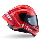 Alpinestars Supertech R10 ARIUS Motorcycle Race Helmet (Black/White/Double Red)