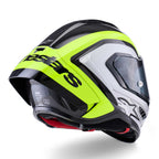 Alpinestars Supertech R10 ARIUS Motorcycle Race Helmet (Black/Silver/Yellow Fluo)