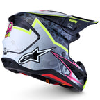 Alpinestars S-M7 BLASTER MX Helmet (Black/Gray/White/Yellow Fluo)