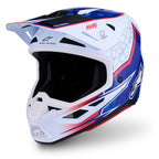 Alpinestars S-M7 BLASTER MX Helmet (White/Blue/Red)