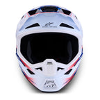 Alpinestars S-M7 BLASTER MX Helmet (White/Blue/Red)