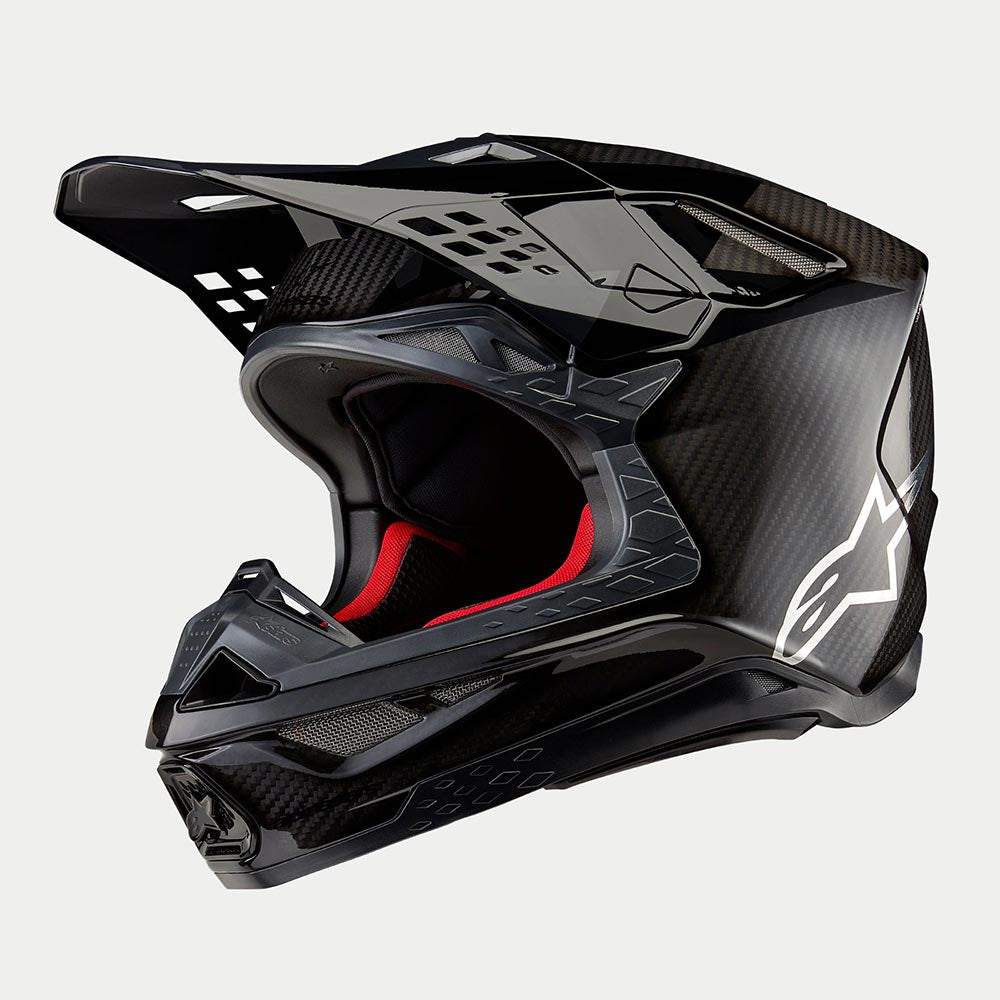 Alpinestars S-M10 MX Helmet - FAME (Black Carbon Matt & Gloss)