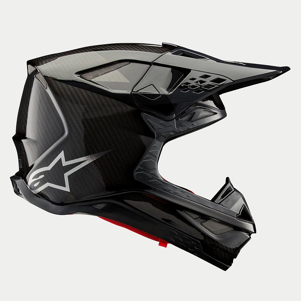 Alpinestars S-M10 MX Helmet - FAME (Black Carbon Matt & Gloss)
