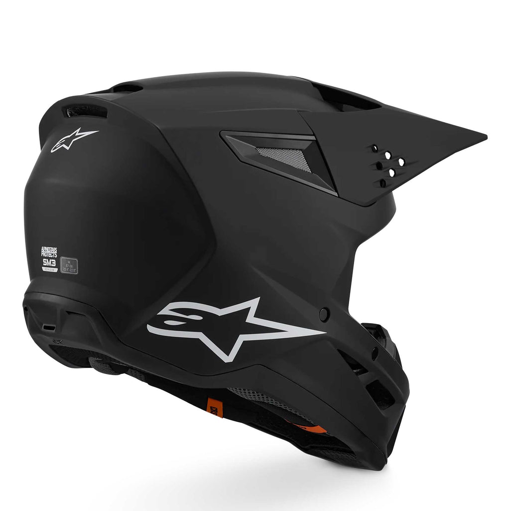 Alpinestars (MX26) MX Helmet - S-M3 SOLID (Matte Black)