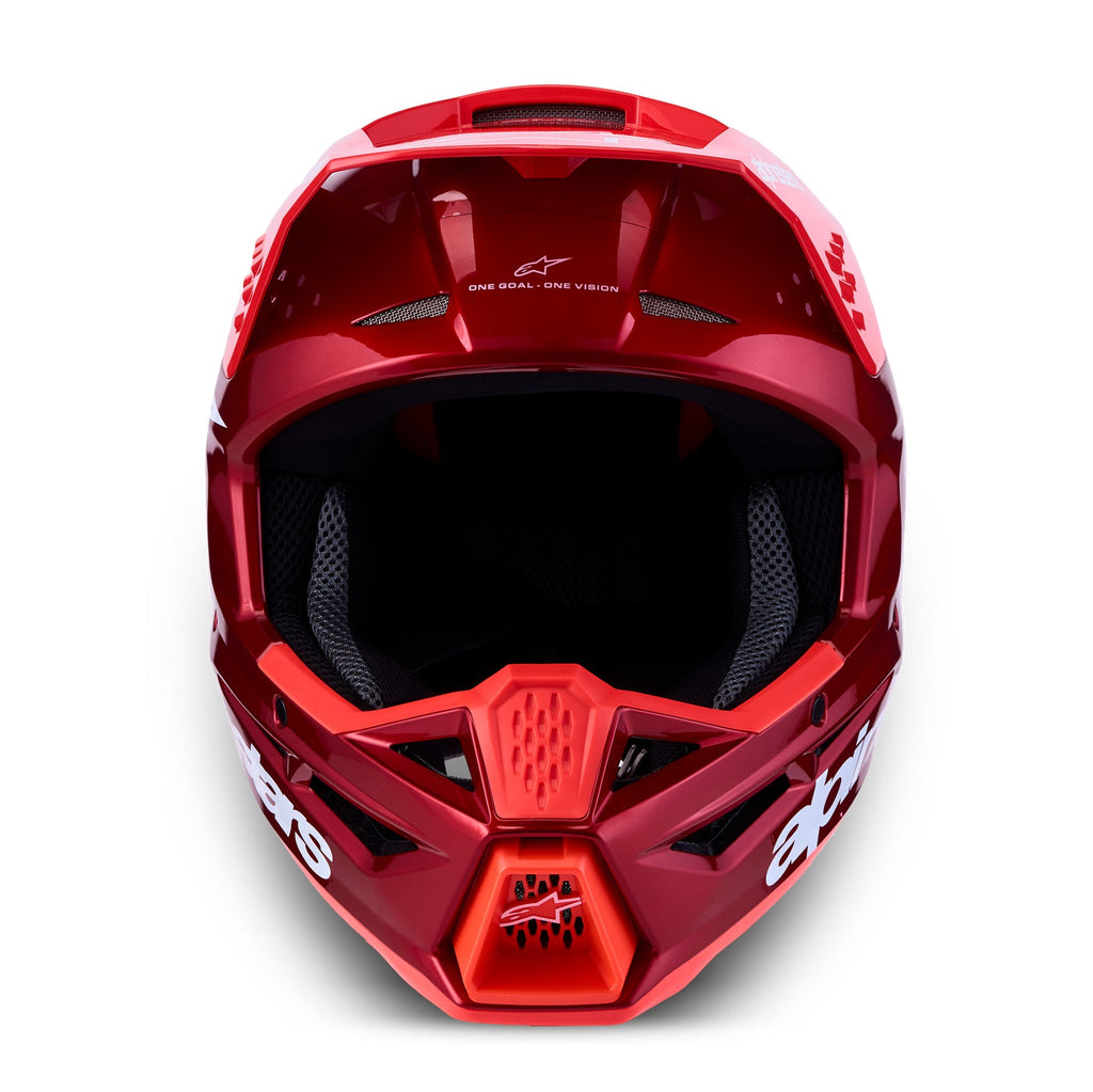 Alpinestars S-M3 RADIUM MX Helmet (Red Metallic/Red Fluo/White)