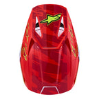 Alpinestars S-M3 FALCON MX Helmet (Red Fluo/White/Yellow Fluo)