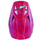 Alpinestars S-M3 FALCON MX Helmet (Purple/White/Black/Pink Fluo)