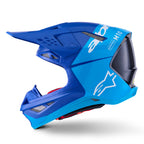 Alpinestars S-M10 MX Helmet - FLOOD (Metallic Blue/Med Blue/Black Carbon M&G)