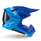 Alpinestars S-M10 MX Helmet - FLOOD (Metallic Blue/Med Blue/Black Carbon M&G)