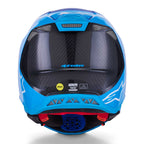 Alpinestars S-M10 MX Helmet - FLOOD (Metallic Blue/Med Blue/Black Carbon M&G)