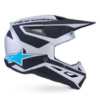 Alpinestars S-M3 HEAT MX Helmet (Silver/Blue/Black Matt)