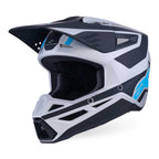 Alpinestars S-M3 HEAT MX Helmet (Silver/Blue/Black Matt)