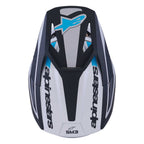 Alpinestars S-M3 HEAT MX Helmet (Silver/Blue/Black Matt)