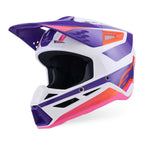 Alpinestars S-M3 HEAT MX Helmet (White/Purple/Pink Gloss)
