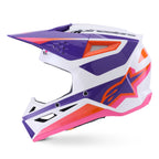 Alpinestars S-M3 HEAT MX Helmet (White/Purple/Pink Gloss)