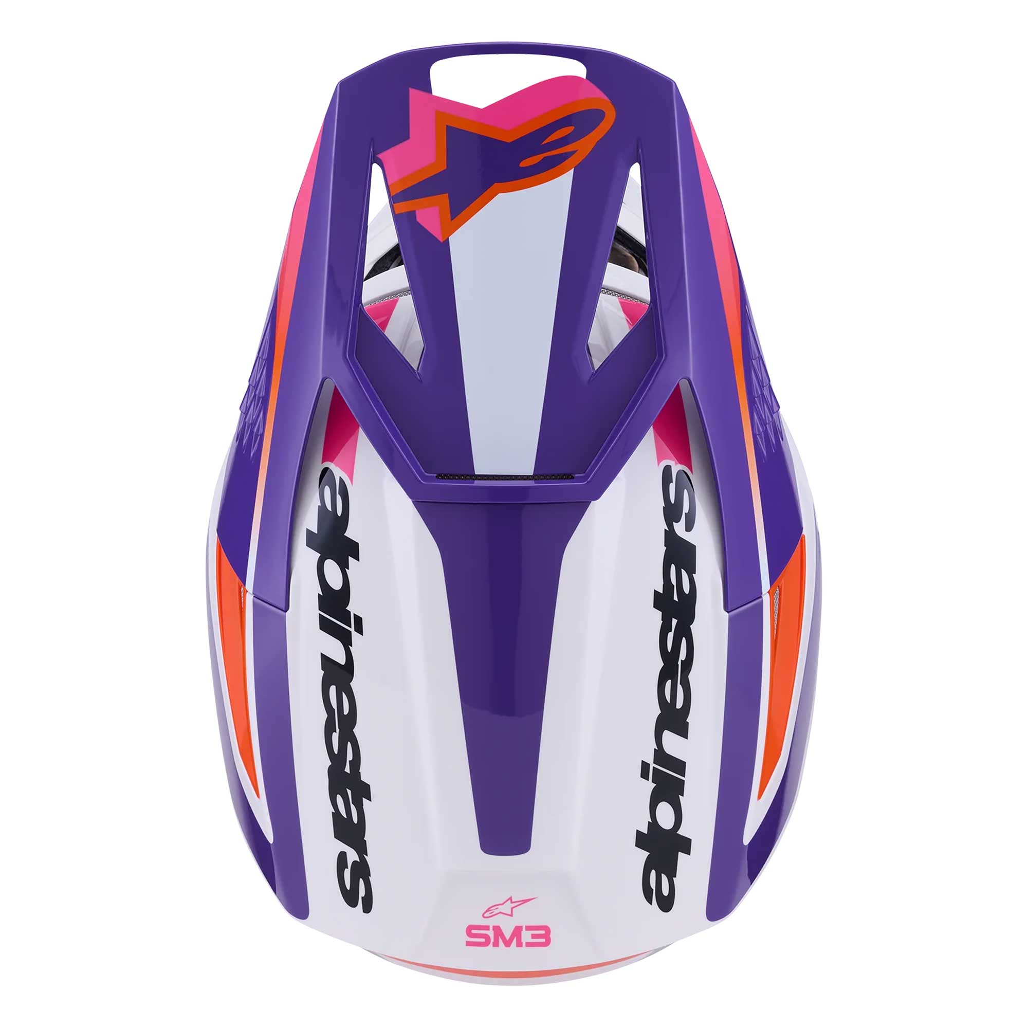 Alpinestars (MX26) MX Helmet - S-M3 HEAT (White/Purple/Pink Gloss)