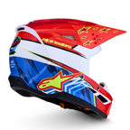 Alpinestars Youth S-M3 FALCON MX Helmet (Red Fluo/White/Yellow Fluo)