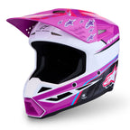 Alpinestars Youth S-M3 FALCON MX Helmet (Purple/White/Black/Pink Fluo)