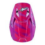 Alpinestars Youth S-M3 FALCON MX Helmet (Purple/White/Black/Pink Fluo)