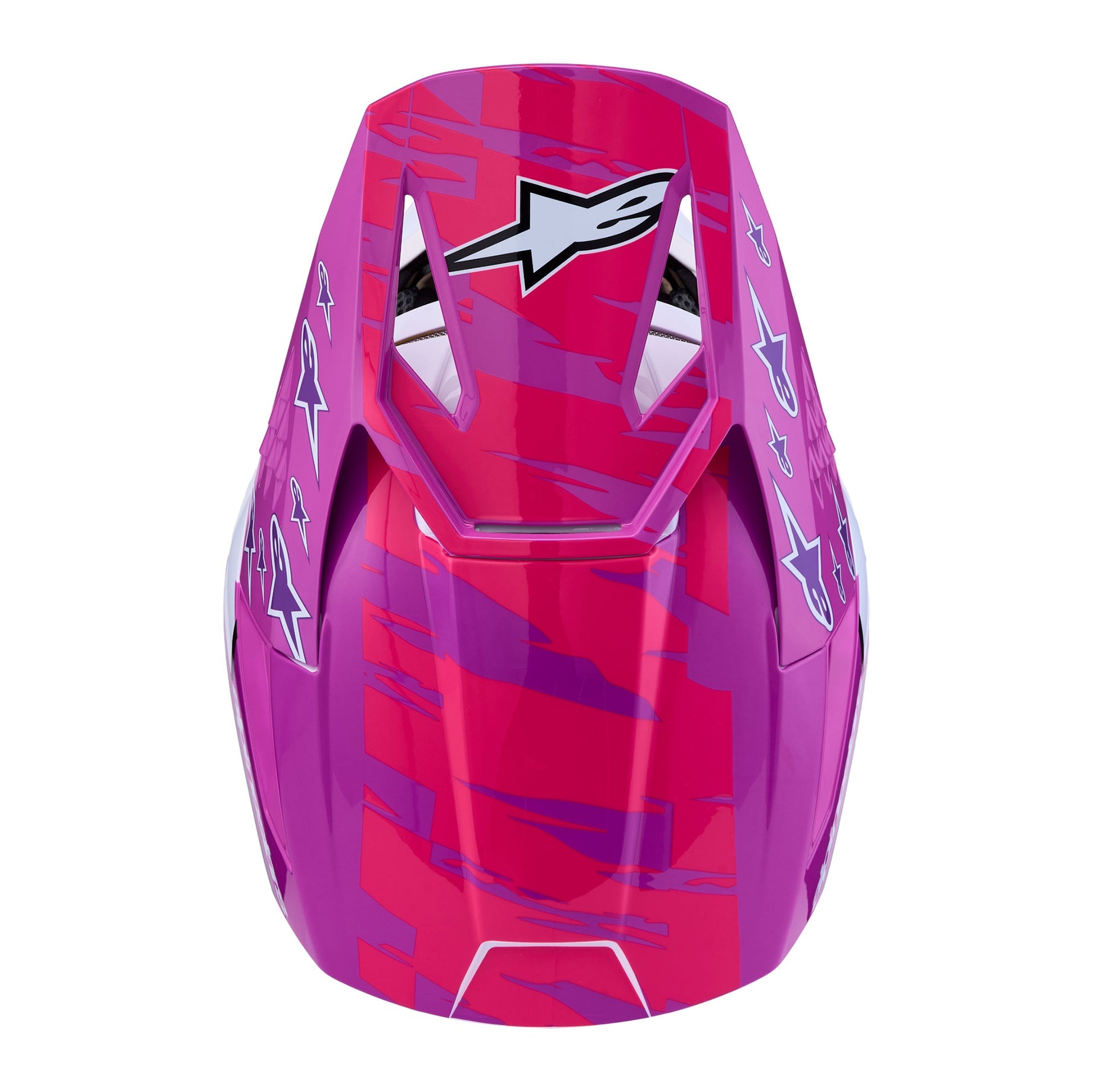 Alpinestars Youth S-M3 FALCON MX Helmet (Purple/White/Black/Pink Fluo)