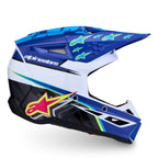 Alpinestars Youth S-M3 FALCON MX Helmet (Blue/White/Black/Yellow Fluo)