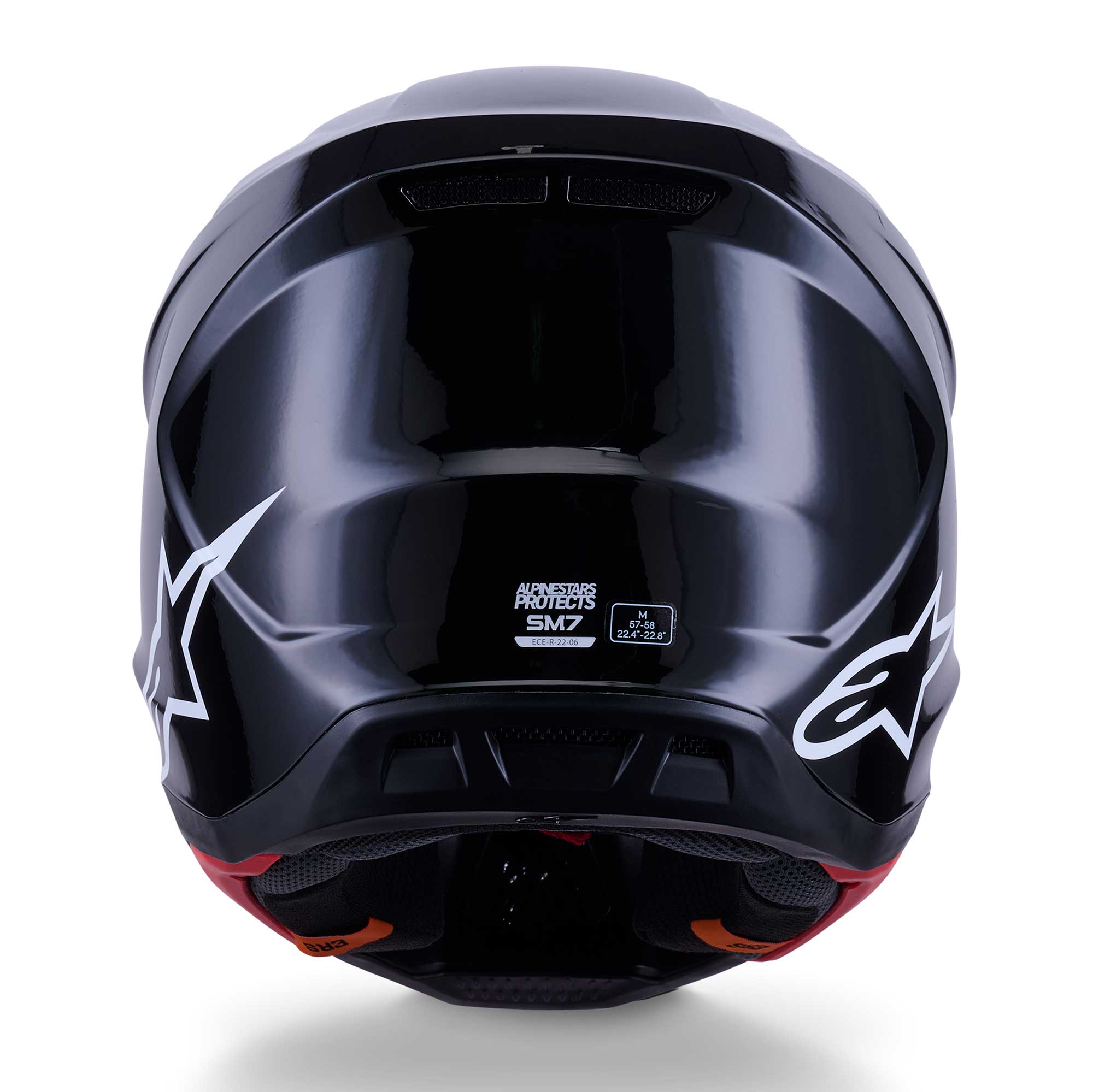 Alpinestars S-M7 SOLID MX | Enduro Helmet (Black Gloss)