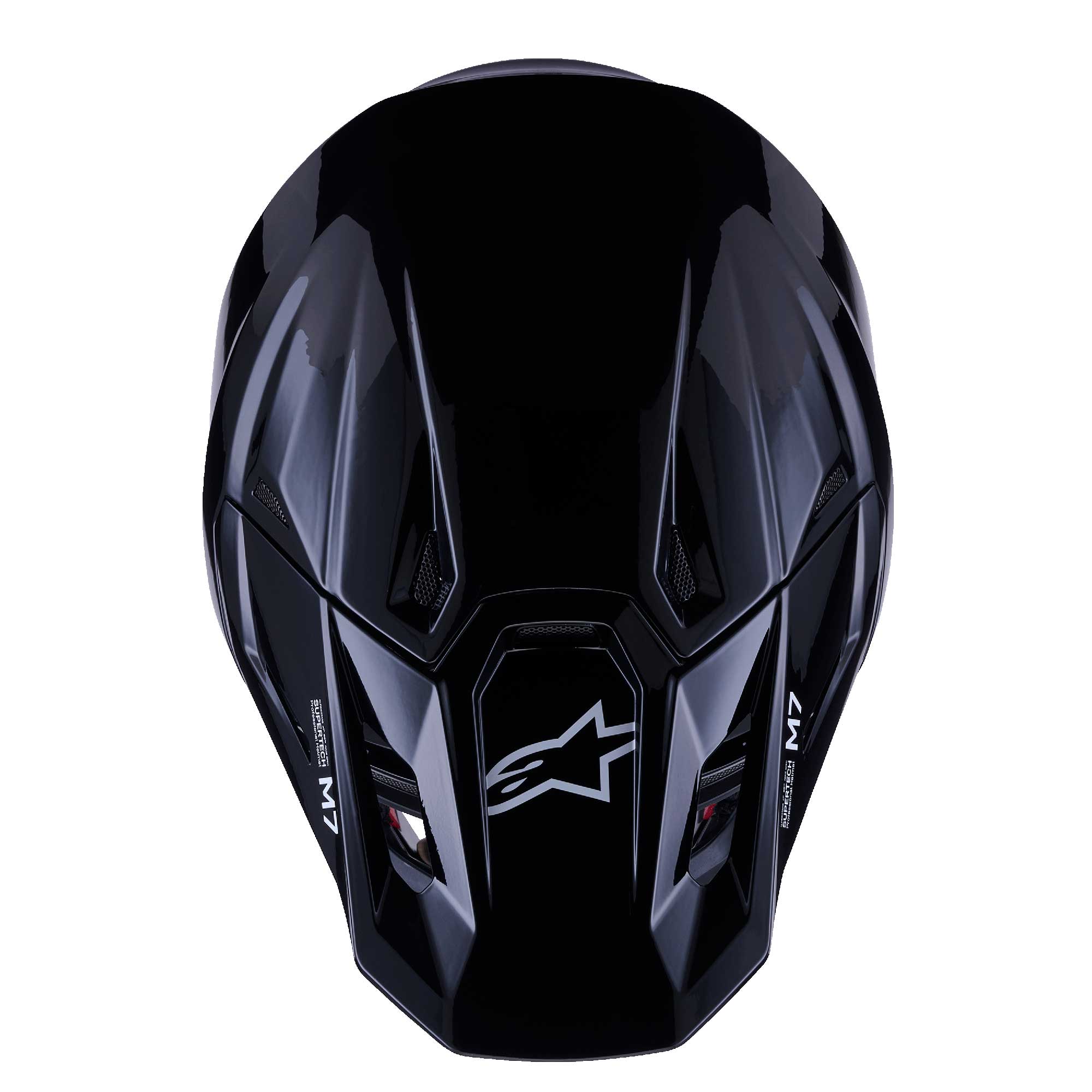 Alpinestars S-M7 SOLID MX | Enduro Helmet (Black Gloss)