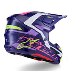Alpinestars S-M7 DEED MX | Enduro Helmet (Purple/Pink Gloss)