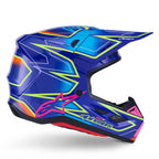 Alpinestars S-M7 CAST MX | Enduro Helmet (Blue/Pink/Yellow Fluo Gloss)