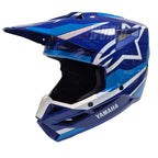 Alpinestars S-M3 Yamaha MX Helmet (Blue/White Gloss)