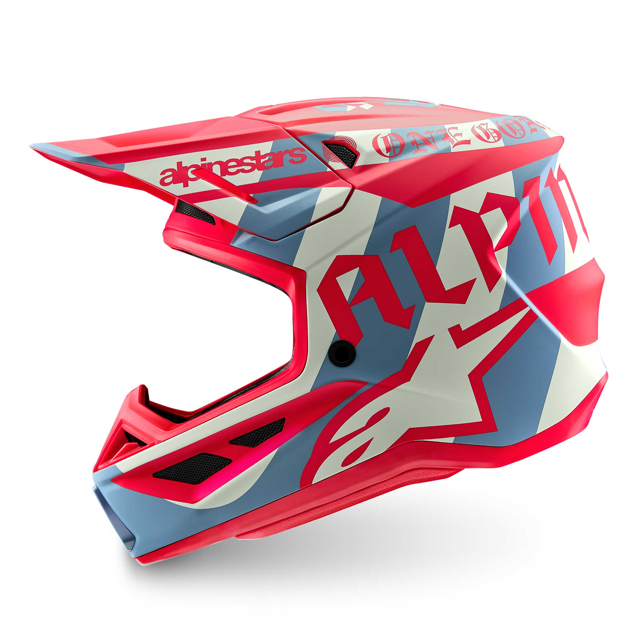 Alpinestars (Limited Edition) MX | Enduro Helmet - S-M7 BEAST (Light Grey/Hot Orange Matt)