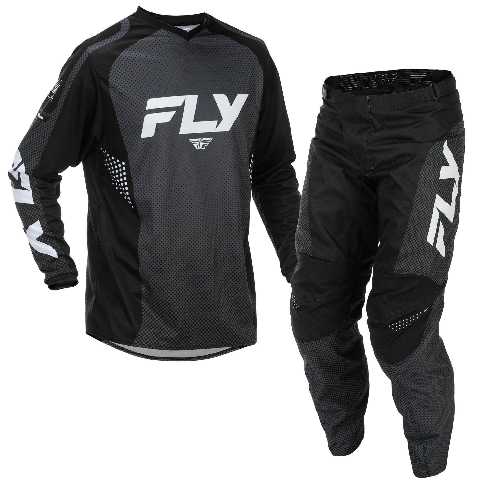 FLY MX Jersey & Pant Kit Deal - F-16 (Black/White) L/32"