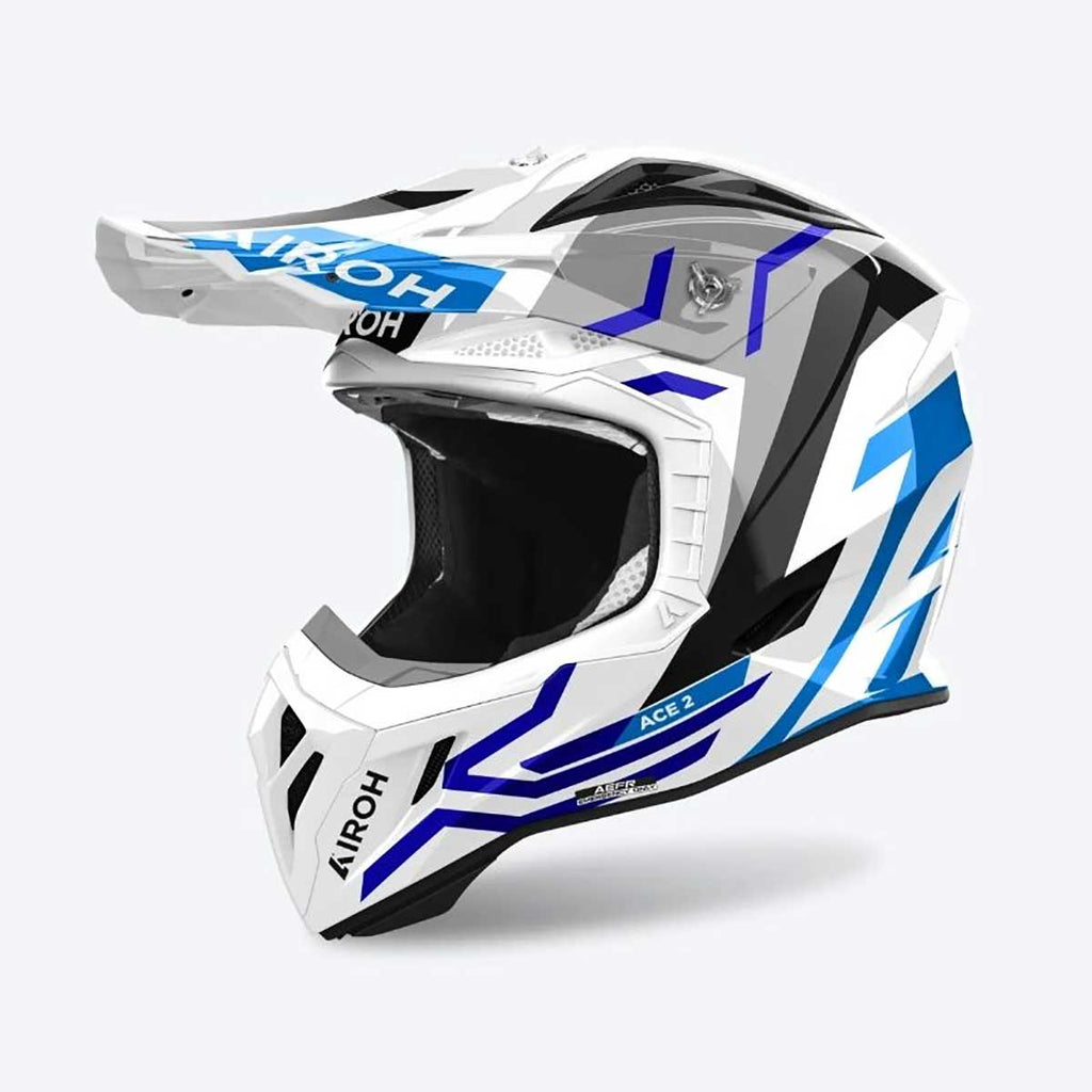 Airoh (SALE) Helmet - Aviator Ace 2 - GROUND - White/Blue