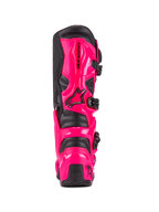Alpinestars Tech 7 Boots in Diva Pink offset with black and a white logo